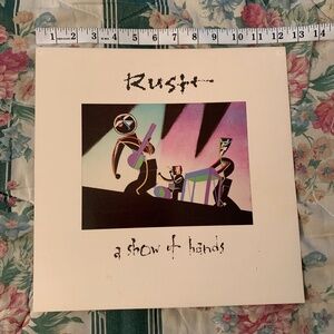 Rush "A Show Of Hands" poster flat